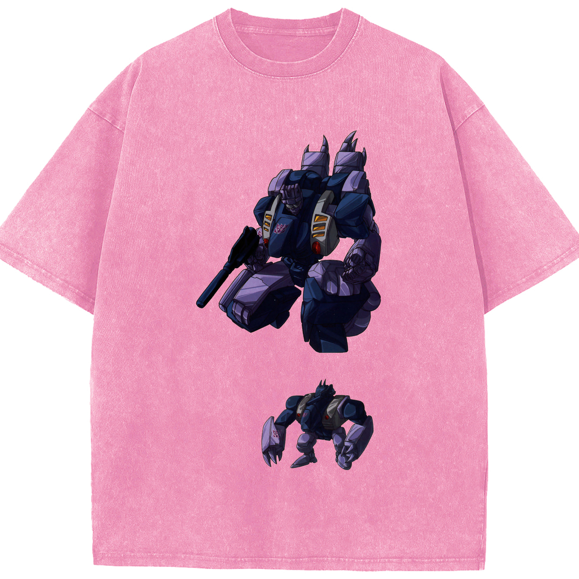 （画像用）  綿100% ヴィンテージ風 半袖Tシャツ（フロントプリント）